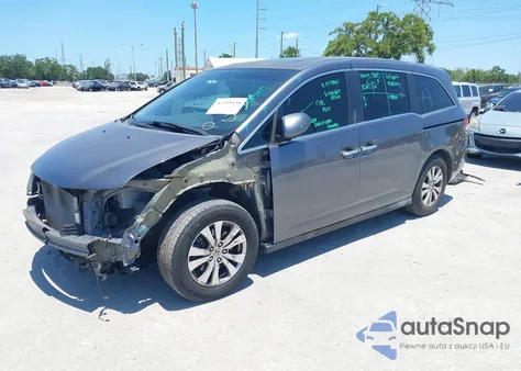 2014 Honda Odyssey Ex-L из США, поврежденный, VIN 5FNRL5H69EB095297